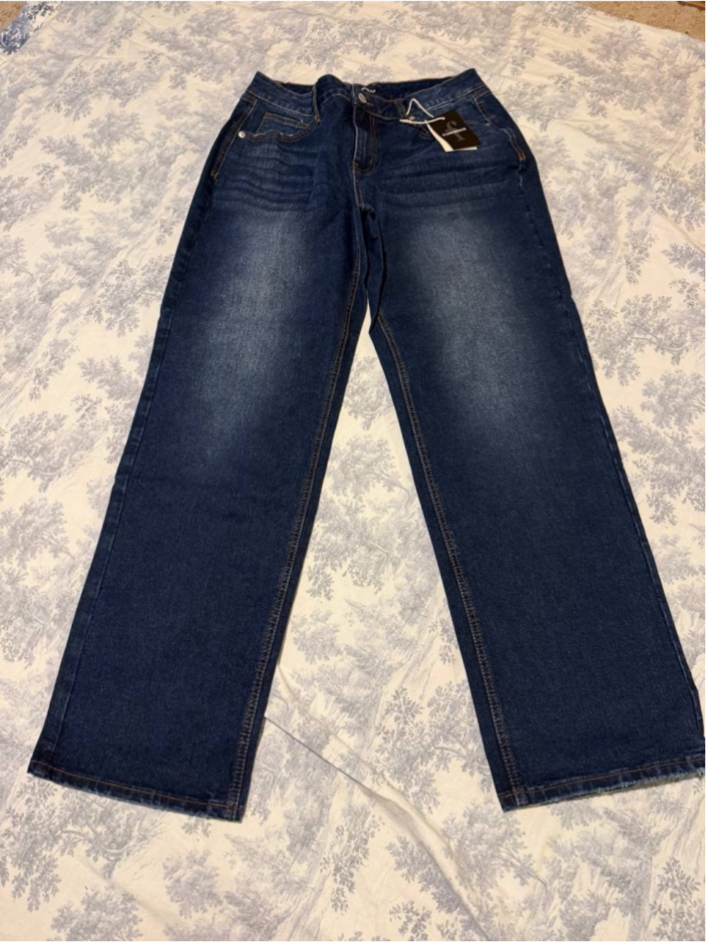 Flamingals Mid Rise Straight Leg Jeans L